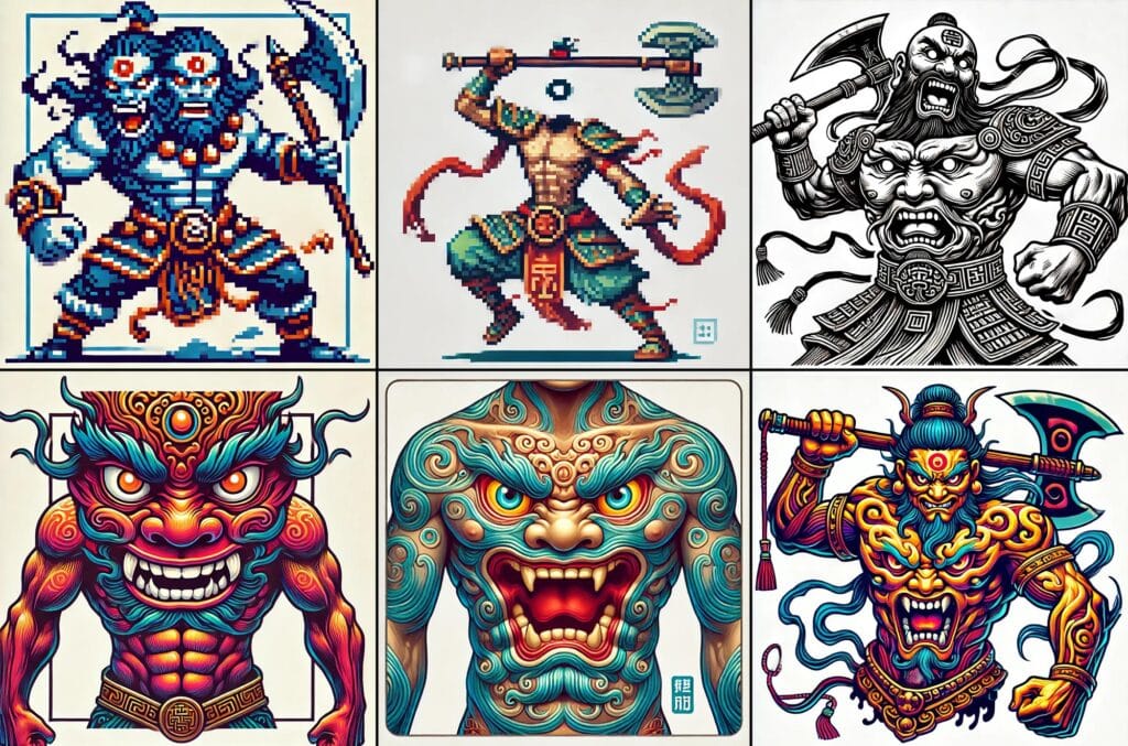 Tries of creating Xing Tian